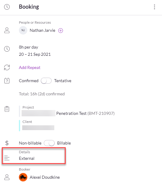 Specify what part is happening